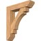 Ekena Millwork Merced Slat Smooth Bracket w/ Offset Brace, Western Red Cedar, 7 1/2"W x 32"D x 36"H BKT0806X32X36MRC06SWR - alternate 1